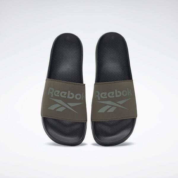 Reebok Fulgere Slide [100038917] 男 拖鞋 運動 休閒 夏天 海灘 泳池 軟底 軍綠