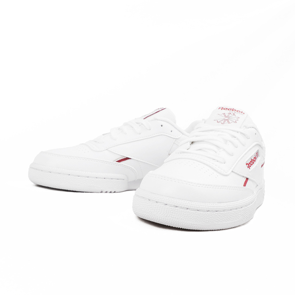 Reebok Club C 85 Vegan [100074446] 女 休閒鞋 經典 復古 皮革 小白鞋 舒適 白紅棕