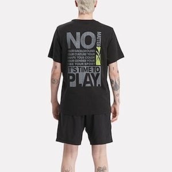 Reebok Not A Spectator Tee [100204420] 男  T恤 舒適 純棉  黑黃