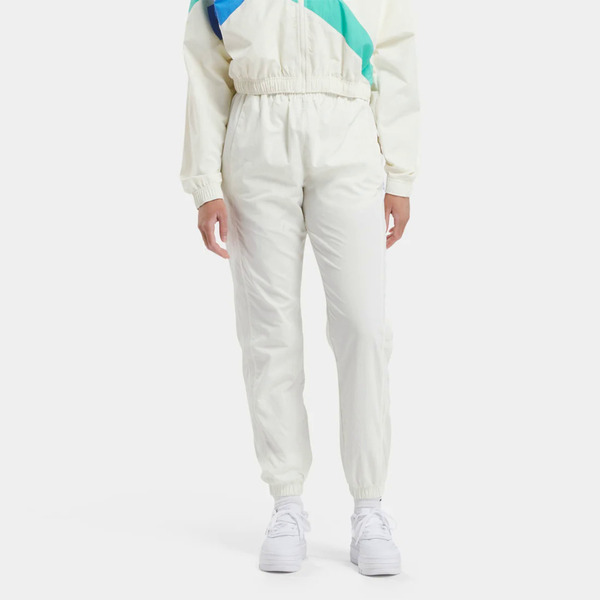 Reebok Cl Fr Track Pant [100205909] 女 長褲 運動 側袋 寬鬆 經典 白