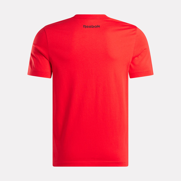 Reebok Basketball T-shirt [100214160] 男 T恤 運動上衣 短袖 紅 黑
