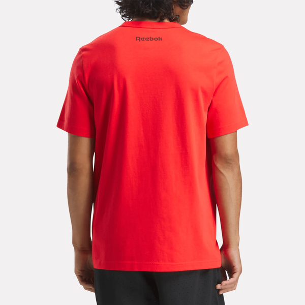 Reebok Basketball T-shirt [100214160] 男 T恤 運動上衣 短袖 紅 黑