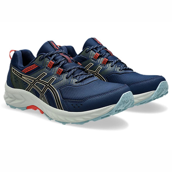 Asics Gel-venture 9 4E [1011B488-408] 男 慢跑鞋 超寬楦 越野 戶外 深藍 黑