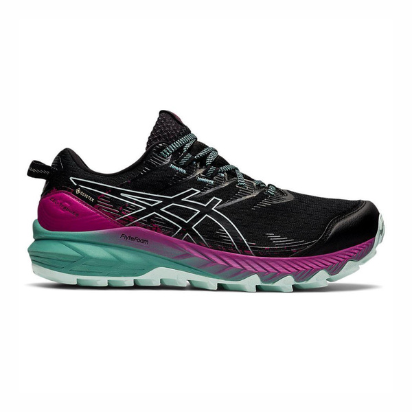 Asics GEL-Trabuco 10 GTX [1012B175-002] 女 慢跑鞋 越野 戶外 防水 黑綠紫