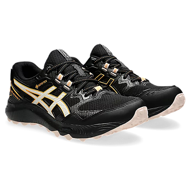 Asics Gel-sonoma 7 Gtx [1012B414-005] 女 慢跑鞋 越野跑鞋 戶外 防水 黑 金