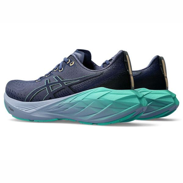 Asics Novablast 4 D [1012B704-401] 女 慢跑鞋 寬楦 運動 路跑 彈力 穩定 深藍