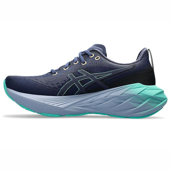 Asics Novablast 4 D [1012B704-401] 女 慢跑鞋 寬楦 運動 路跑 彈力 穩定 深藍