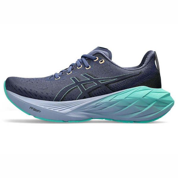 Asics Novablast 4 D [1012B704-401] 女 慢跑鞋 寬楦 運動 路跑 彈力 穩定 深藍