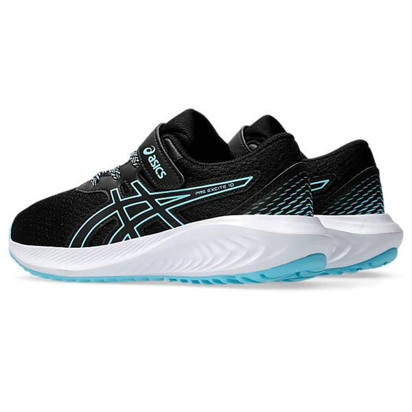 Asics Pre Excite 10 Ps [1014A297-006] 中童 慢跑鞋 運動鞋 魔鬼氈 緩衝 黑 藍