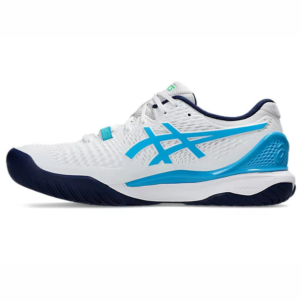 Asics Gel-resolution 9 [1041A330-103] 男 網球鞋 運動 訓練 耐磨 支撐 白 藍綠