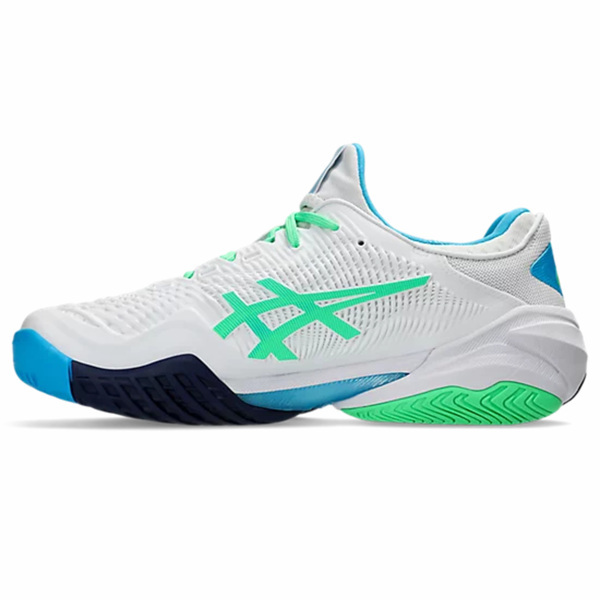 Asics Court Ff 3 [1041A370-103] 男 網球鞋 抗扭 緩衝 側滑穩定 襪套式 白 綠藍