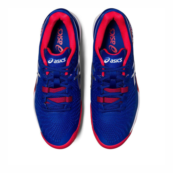 Asics GEL-Resolution 9 [1041A443-400] 男 網球鞋 比賽 耐磨 倫敦系列 藍紅 0S