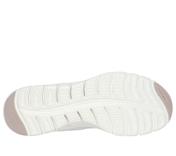 Skechers Arch Fit Vista [104384NAT] 女 健走鞋 休閒鞋 避震 輕量 支撐 米白