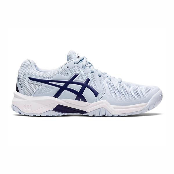 博客來 Asics Gel Resolution 8 Gs 1044a018 407 大童 網球鞋 運動 穩定 支撐 淡藍