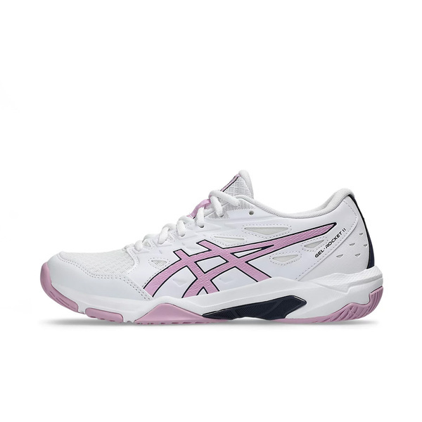 Asics Gel-rocket 11 [1072A093-105] 女 排球鞋 羽球鞋 穩定 包覆 回彈 白 粉紅