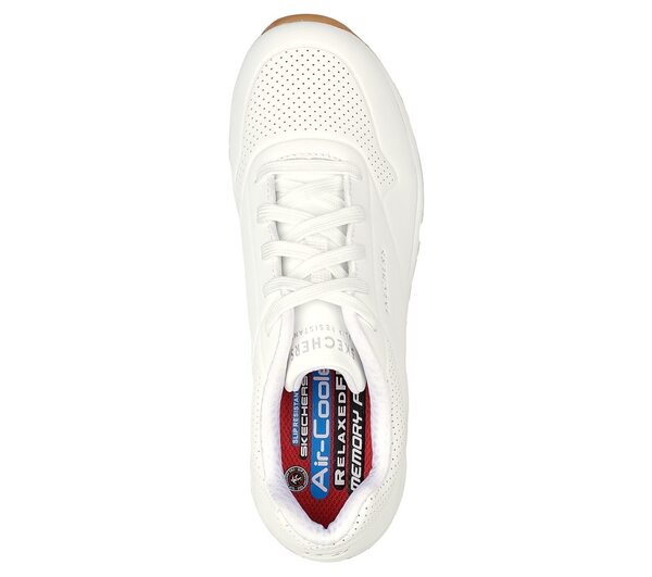 Skechers Uno SR [108021WHT] 女 工作鞋 寬楦 耐油 止滑 電器絕緣 安全 氣墊 舒適 白 