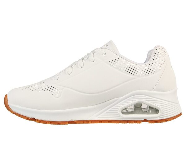 Skechers Uno SR [108021WHT] 女 工作鞋 寬楦 耐油 止滑 電器絕緣 安全 氣墊 舒適 白 