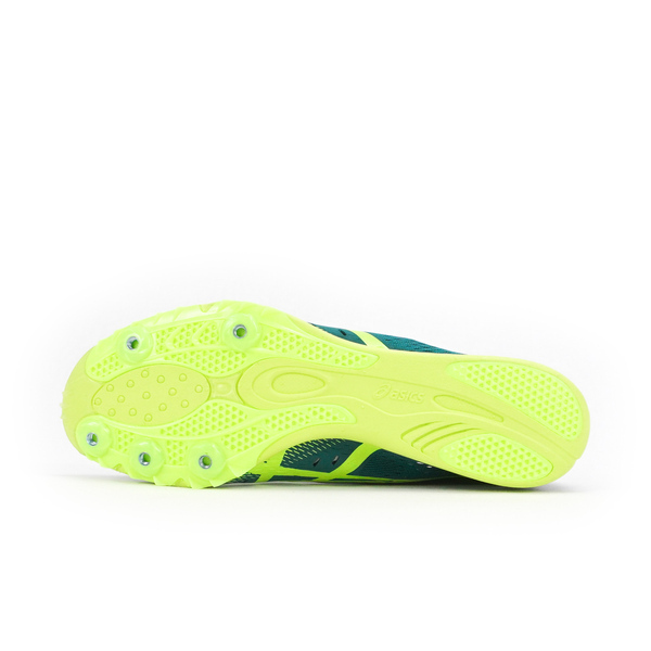 Asics Gun Lap 2 [1093A042-300] 男女 田徑釘鞋 賽跑 中長距離 運動 訓練 比賽 綠 螢黃