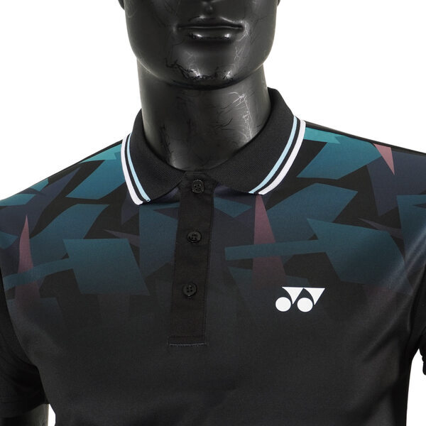 Yonex Polo [11011TR007] 男 短袖 上衣 網球 運動 休閒 舒適 透氣 機能 吸汗 快乾 台製 黑