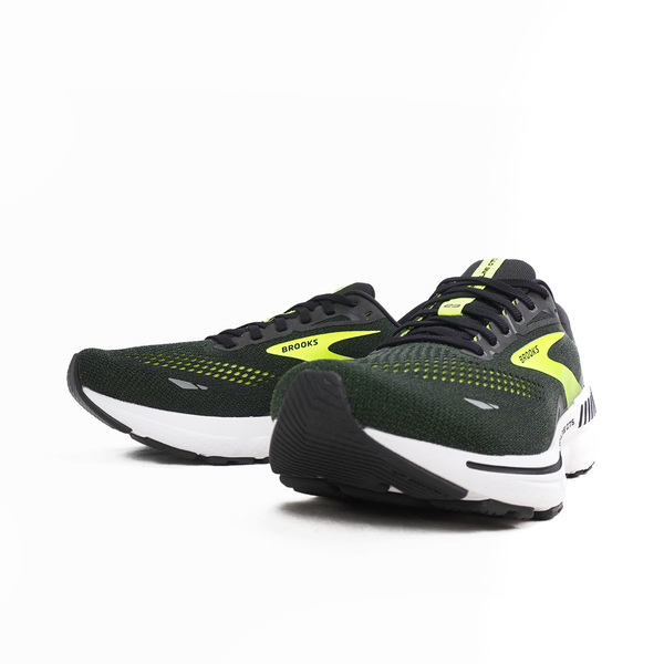 Brooks Adrenaline GTS 23 [1103911D079] 男 慢跑鞋 路跑 避震緩衝象限 黑 螢綠