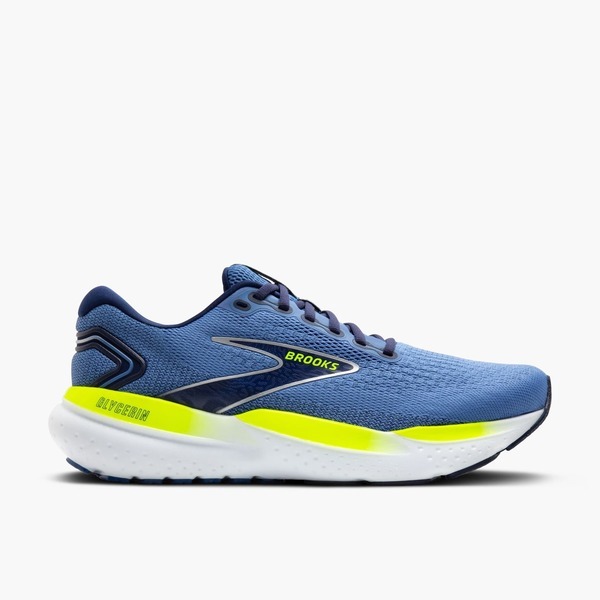 Brooks Glycerin 21 [1104191D409] 男 慢跑鞋 運動 路跑 甘油系列21代 緩震 藍 螢黃