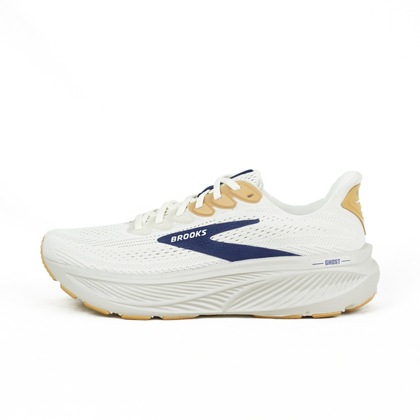 Brooks Ghost 17 [1104421D174] Men Running Shoes Coconut/Blue | eBay