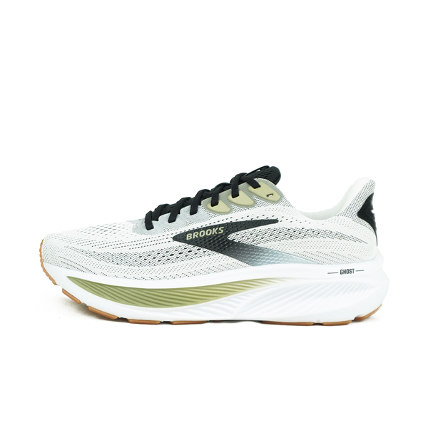 Brooks Ghost 17 [1104421D191] Men Running Shoes White/Black-Tea | eBay