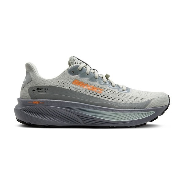 Brooks Ghost 17 Gtx [1104621D022] Men Running Shoes Gray/Orange | eBay