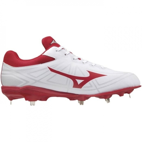 シューズ Mizuno LIGHTREVO BUDDY SW 26.0 Mizuno Lightrevo Buddy 2 Wide White Red Men Baseball Spikes