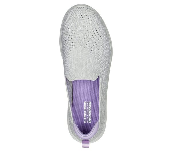 Skechers Go Walk 6 Valerie [124532GYLV] 女 健走鞋 休閒 記憶鞋墊 懶人鞋 灰紫
