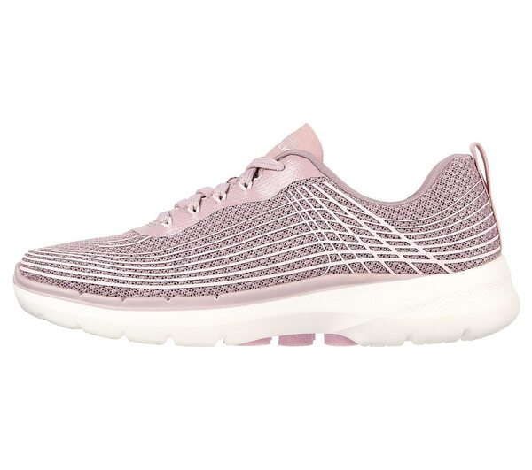 Skechers Go Walk 6 [124554MVE] 女 健走鞋 休閒 穩定 支撐 機能 輕量 舒適 粉紅