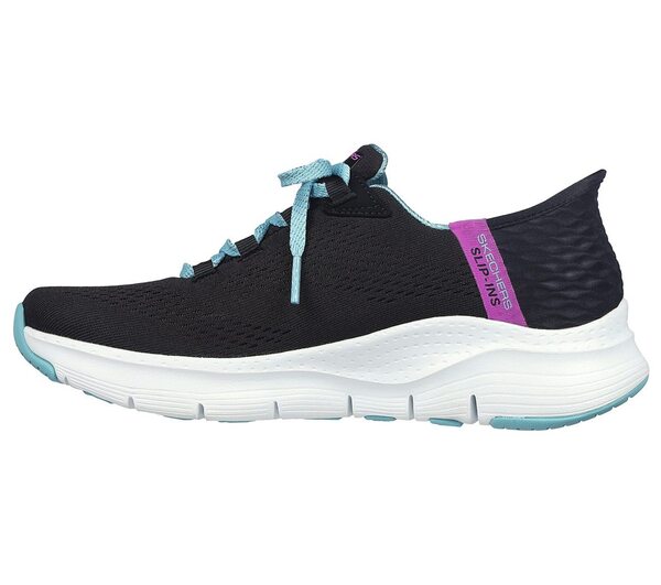 Skechers Arch Fit [149568BKMT] 女 健走鞋 運動 休閒 輕量 避震 瞬穿 舒適 黑藍紫