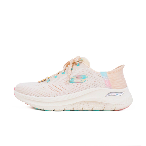 Skechers Arch Fit 2.0 [150066WNTPK] 女 休閒鞋 運動鞋 寬楦 厚底 套入式 瞬穿 粉