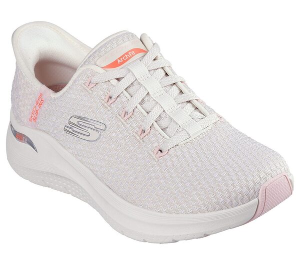 Skechers Arch Fit 2.0 [150322NTMT] 女 慢跑鞋 運動鞋 瞬穿 舒適 支撐 緩衝 米 粉