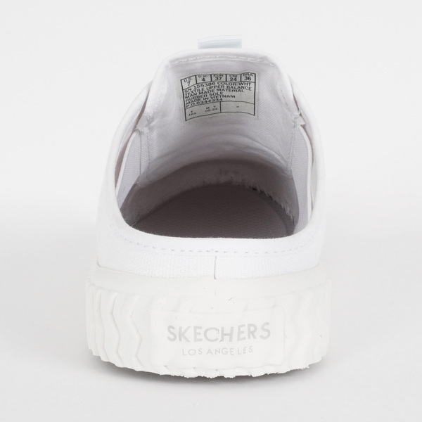 Skechers Street Trax [155386WHT] 男女鞋 休閒 帆布 穆勒鞋 輕量 避震 緩衝 白 米