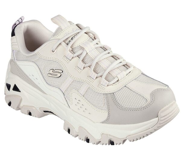 Skechers D''lites Hiker [180128NTMT] 女 休閒鞋 老爹鞋 緩衝 輕量 舒適 米白 灰