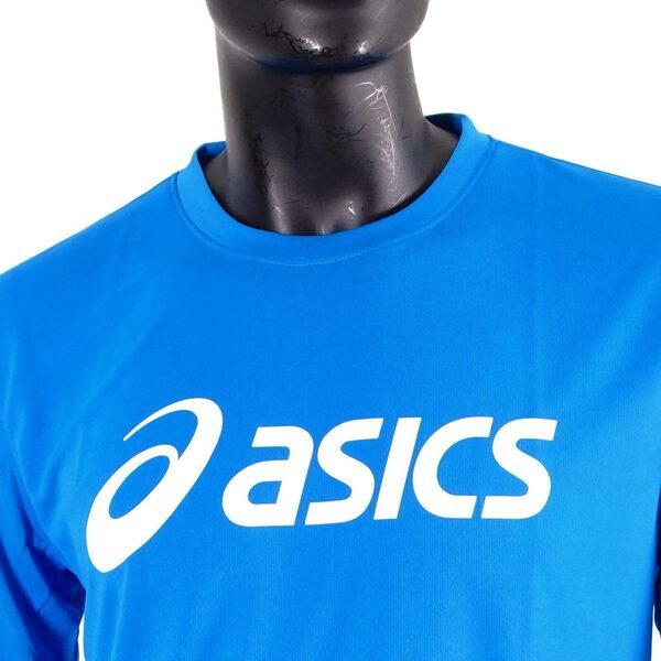 Asics T-Shirts [2033B129-401] 男 長袖 T恤 運動 透氣 排汗 吸濕 快乾 抗UV 水藍