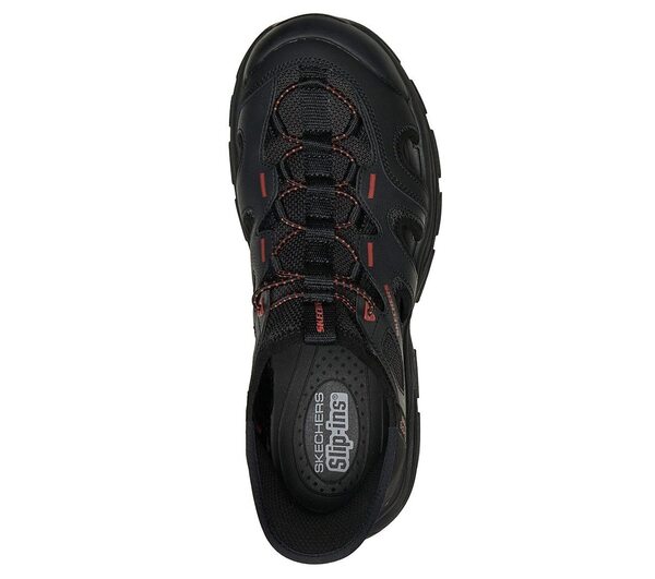 Skechers 思克威爾 Fairport [205475BLK] 男 休閒 涼鞋 寬楦 拖鞋 黑 