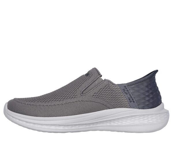 Skechers Slade [210887GRY] 男 休閒鞋 健走 速穿 透氣 包覆 舒適 灰