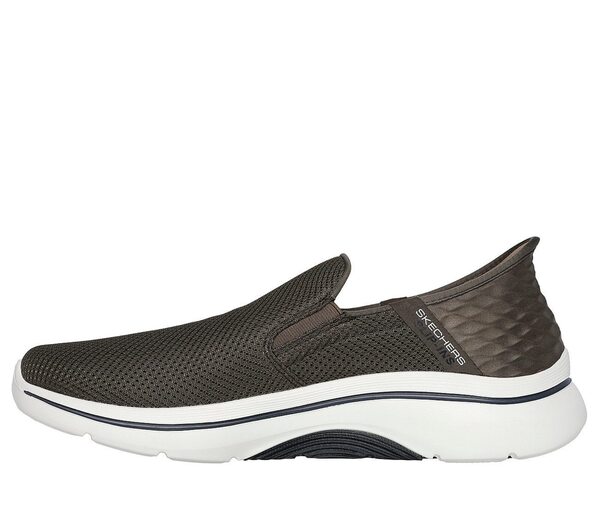 Skechers Go Walk Arch Fit 2.0 [216600OLV] 男 健走鞋 運動休閒 舒適 瞬穿 棕