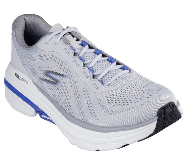 Skechers Go Run Max Cushioning [220581GYBL] 男 慢跑鞋 運動 休閒 白灰