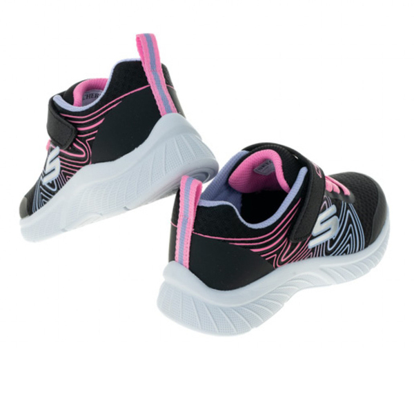 Skechers Microspec Plus [303535LBKMT] 中大童 女童 休閒鞋 魔鬼氈 舒適 黑彩