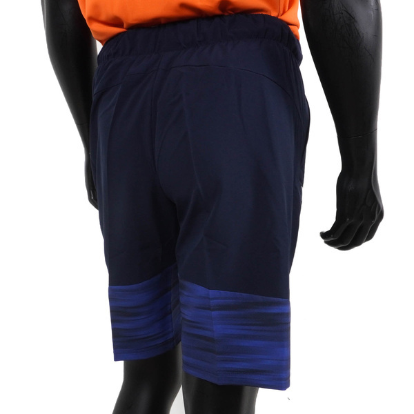 Mizuno 平織短褲 [32TBA05581] 男 短褲 平織 運動褲 休閒 舒適 拉鍊口袋 藍