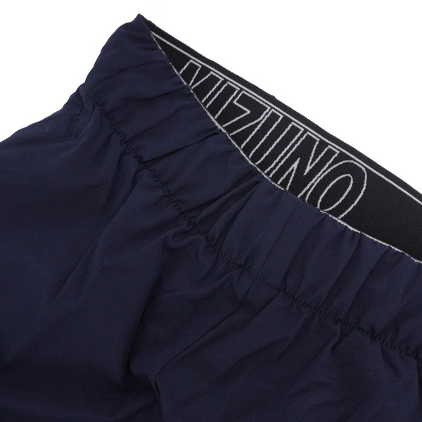 Mizuno 平織短褲 [32TBA05581] 男 短褲 平織 運動褲 休閒 舒適 拉鍊口袋 藍
