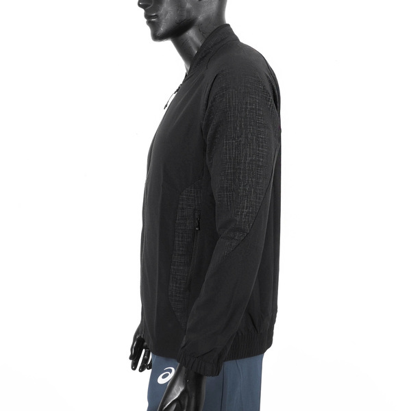 Mizuno [32TCA08109] 男 外套 平織 運動 休閒 合身版 彈性 舒適 抗紫外線 拉鍊口袋 美津濃 黑