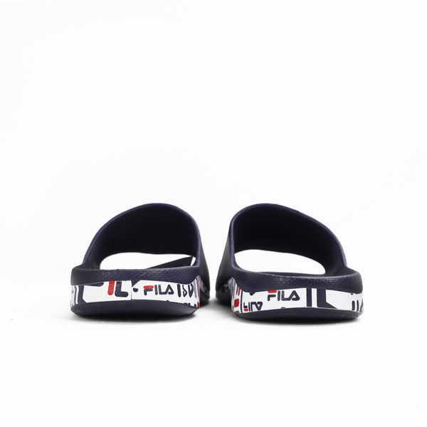 Fila Sleek Slide Premium [4-S324X-331] 男女 拖鞋 滿版字底 防水 海灘 深藍