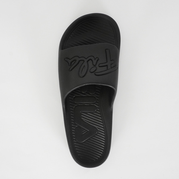 Fila Sleek Slide [4-S326U-000] 男女鞋 運動 涼鞋 拖鞋 休閒 舒適 輕量 防水 黑