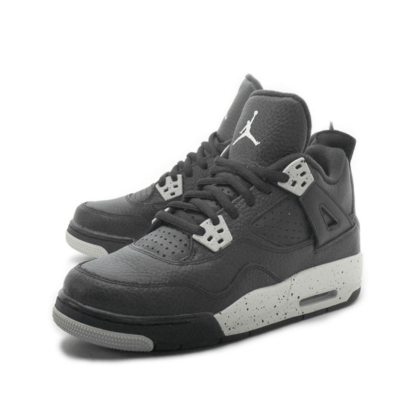 Nike Air Jordan 4 Retro BG [408452-003] Kids Casual Shoes OREO Black ...