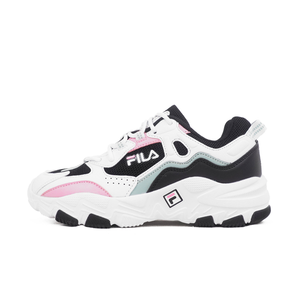 Fila BOX TYPE [5-J341Y-051] 女 運動休閒鞋 透氣  厚底 穿搭神器 老爹鞋 白黑