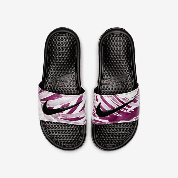 Nike WMNS Benassi JDI Print [618919-030] 女鞋 拖鞋 涼鞋 運動 雨天 黑粉